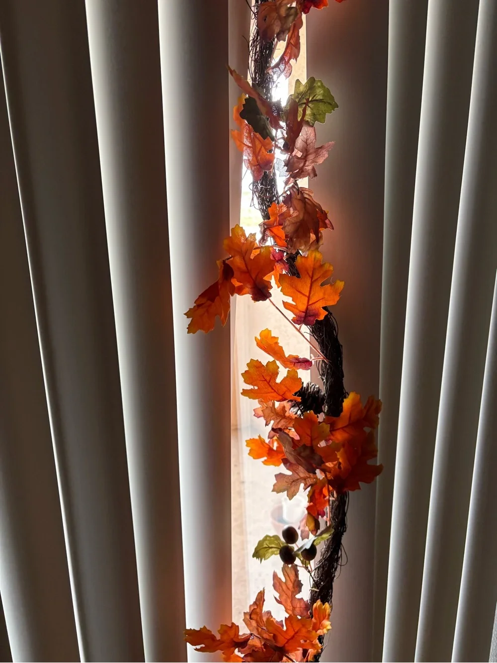 Fall leaf garland